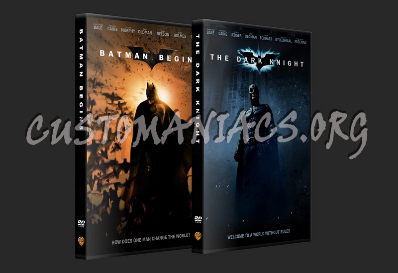 Batman Begins & The Dark Knight Set dvd cover