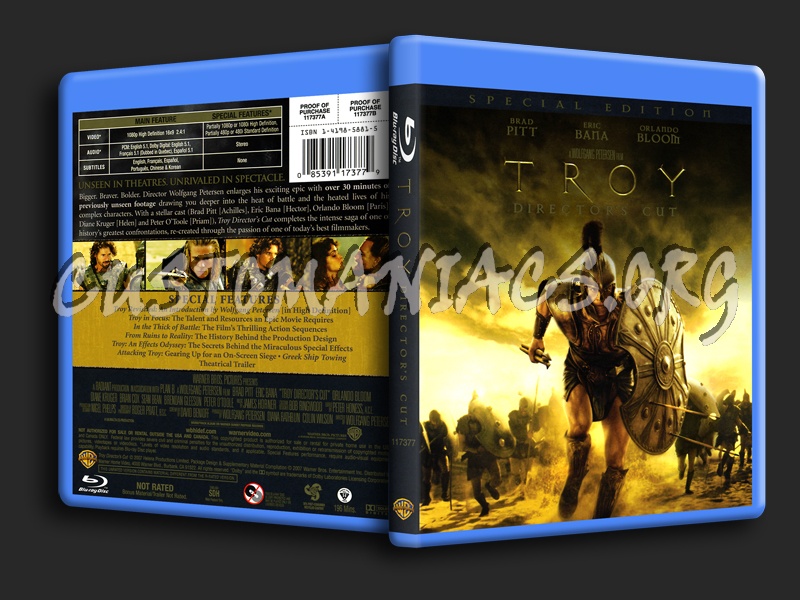 Troy blu-ray cover