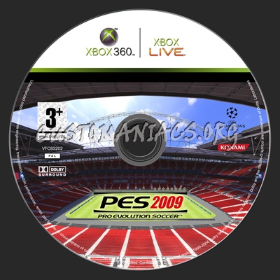 Pes 2009 dvd label