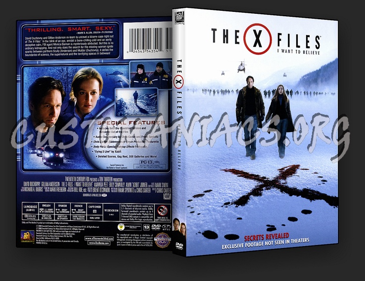 The X Files: I Want to Believe dvd cover