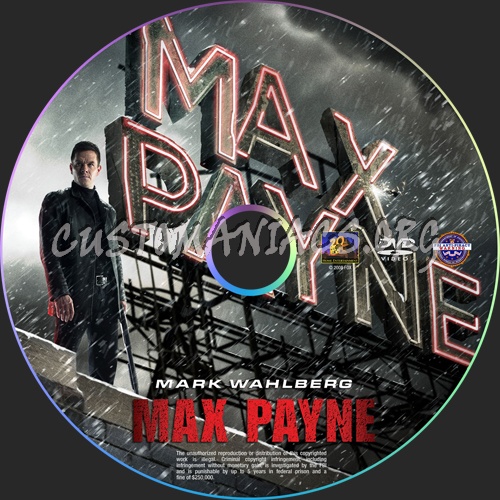 Max Payne dvd label