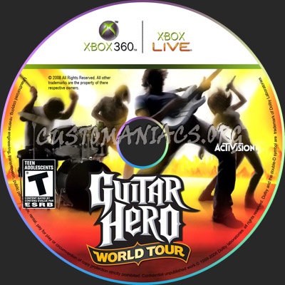 Guitar Hero World Tour dvd label