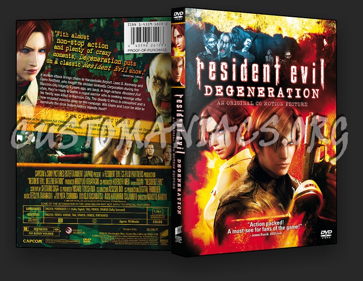 Resident Evil: Degeneration dvd cover