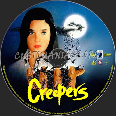 Creepers (aka Phenomena) dvd label