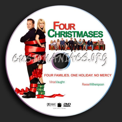 Four Christmases dvd label