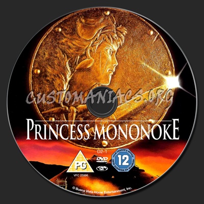 Princess Mononoke dvd label