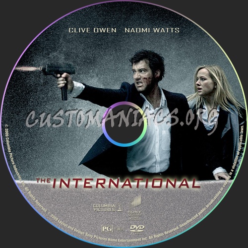 The International dvd label