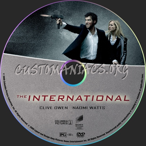 The International dvd label