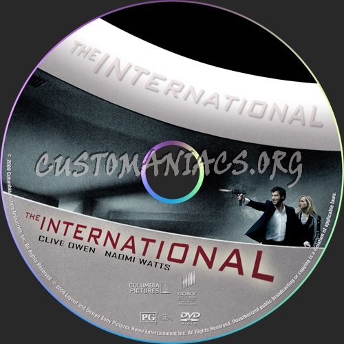 The International dvd label