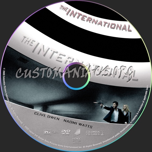 The International dvd label