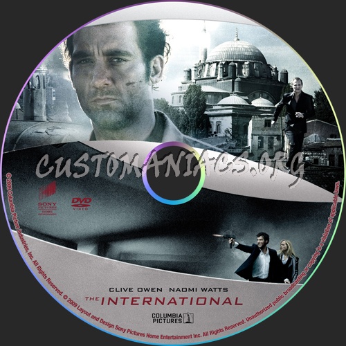 The International dvd label