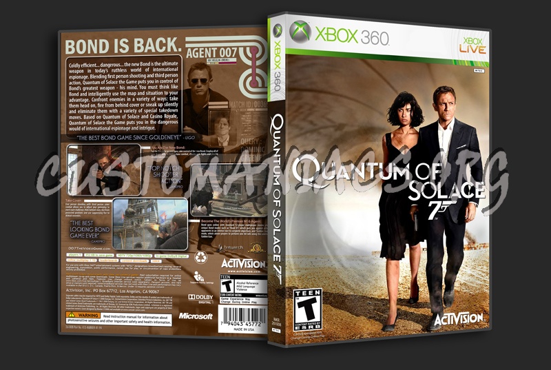 James Bond Quantum Of Solace dvd cover