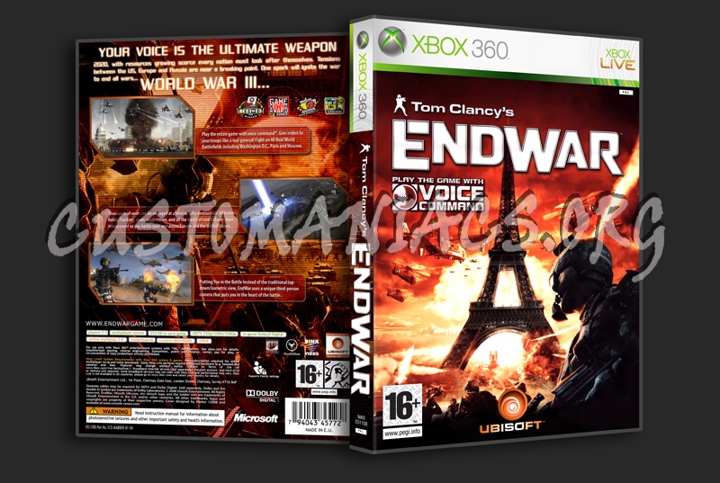 Tom Clancy's Endwar dvd cover