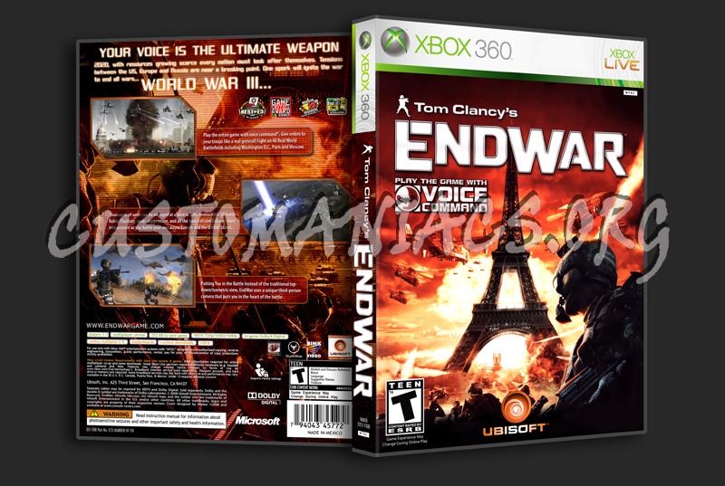 Tom Clancy's Endwar dvd cover