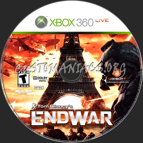 Tom Clancy's Endwar dvd label