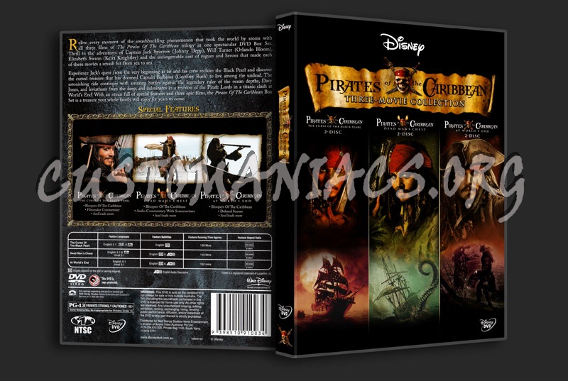 Pirates Of The Caribbean Trilogy dvd cover