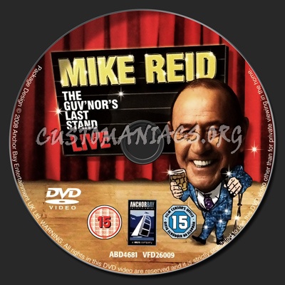 Mike Reid: The Guv'nor's Last Stand dvd label