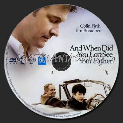 And When Did You Last See Your Father? dvd label