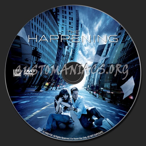 The Happening dvd label