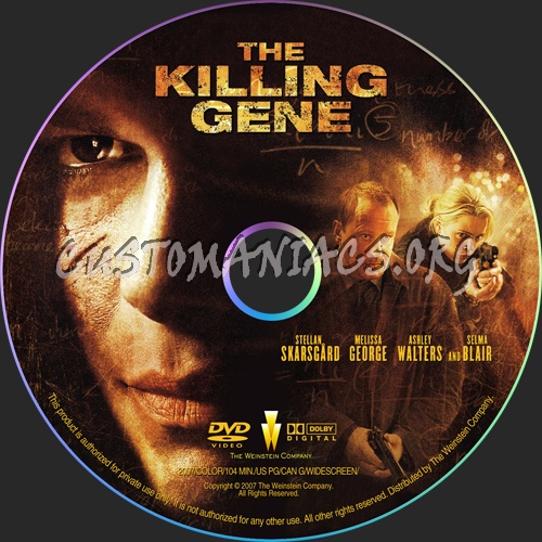 The Killing Gene dvd label