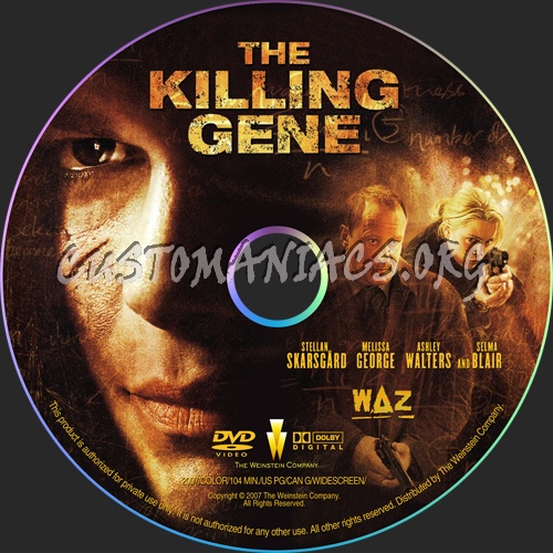 The Killing Gene dvd label