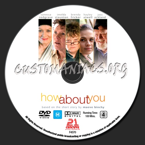 How About You dvd label