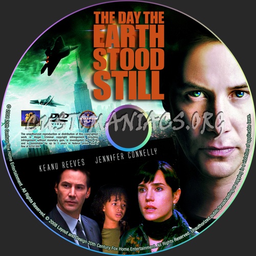 The Day the Earth Stood Still dvd label