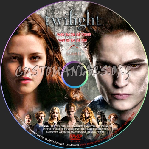 Twilight dvd label