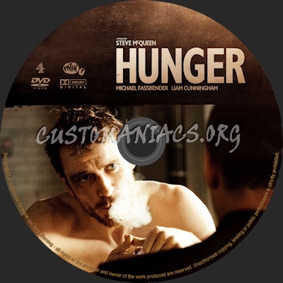 Hunger dvd label