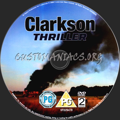 Clarkson Thriller dvd label