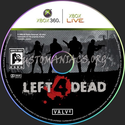 Left 4 Dead dvd label