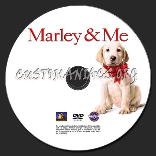 Marley & Me dvd label