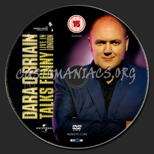 Dara O Briain Talks Funny: Live in London dvd label