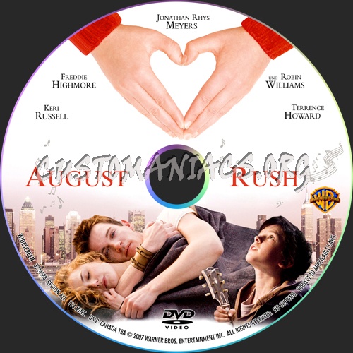 August Rush dvd label