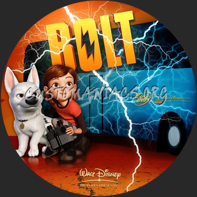 Bolt dvd label