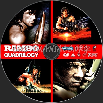 RAMBO Quadrilogy dvd label