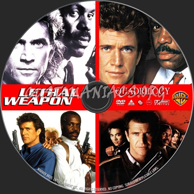 Lethal Weapon Quadrilogy dvd label