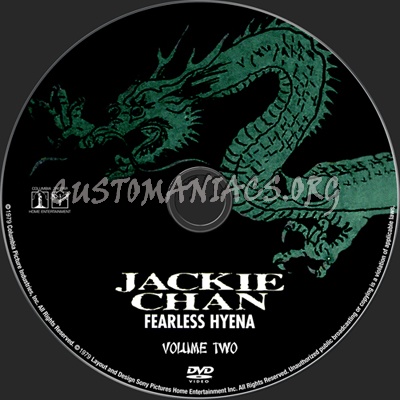 Fearless Hyena dvd label