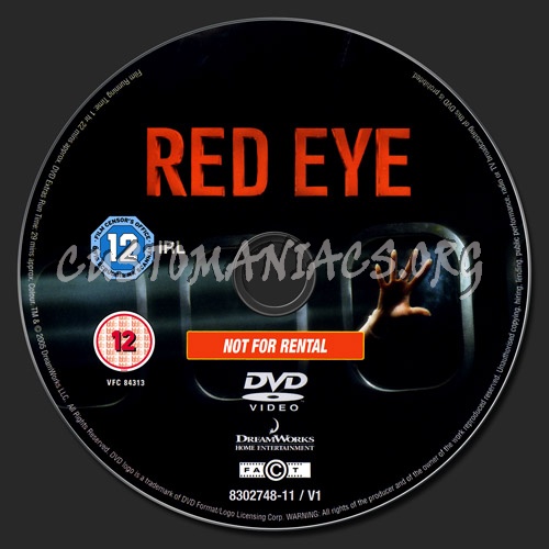 Red Eye dvd label