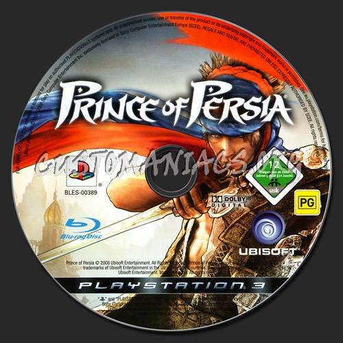 Prince of Persia dvd label