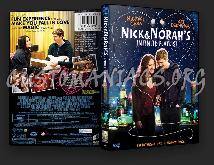 Nick and Norah's Infinite Playlist dvd cover