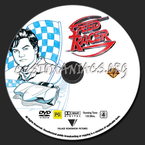 Speed Racer dvd label