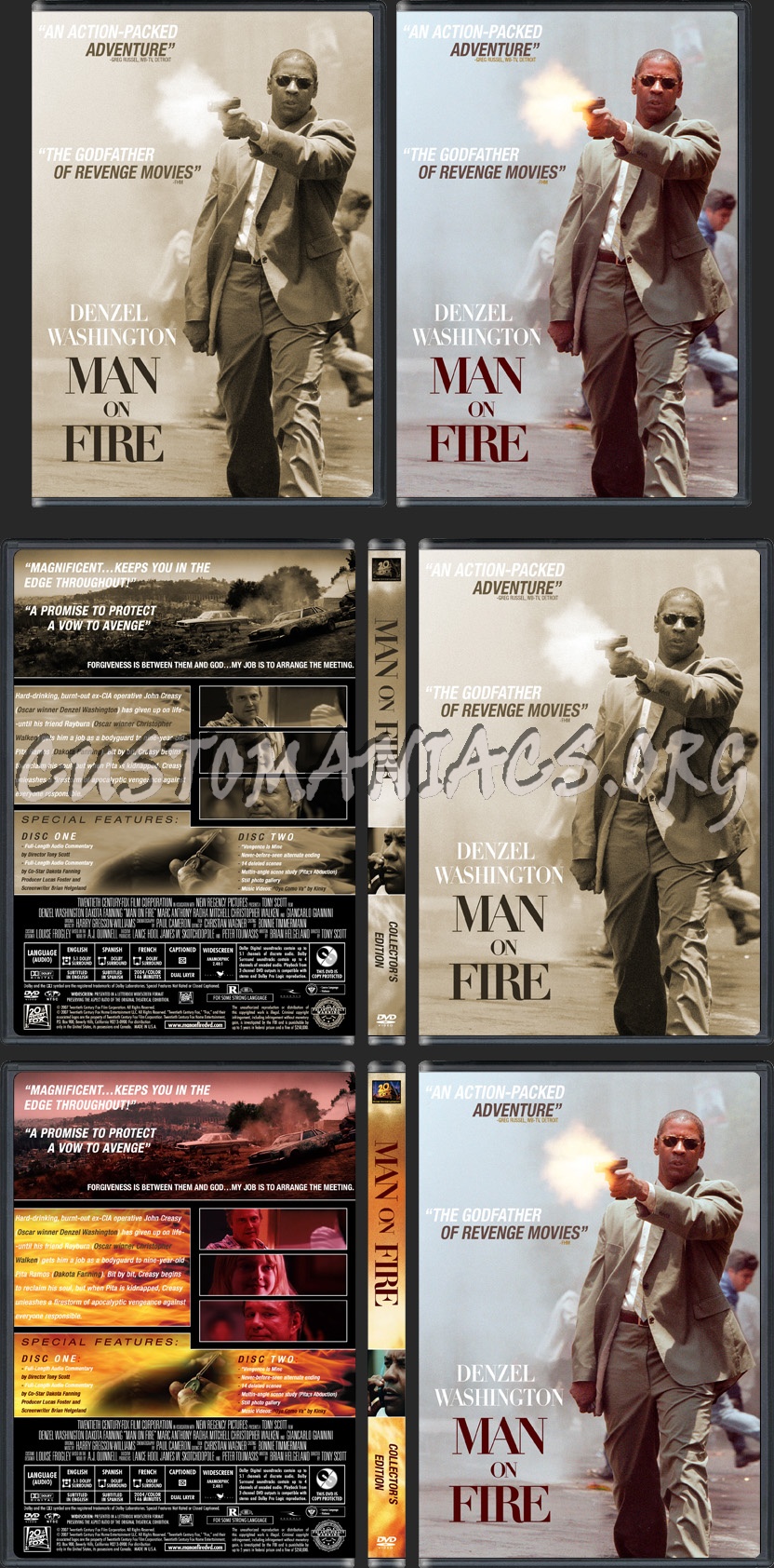 Man On Fire dvd cover