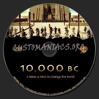 10,000 Bc dvd label