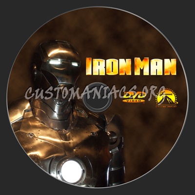 Iron Man dvd label