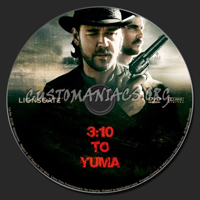 3:10 To Yuma dvd label