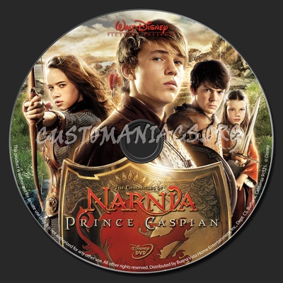 The Chronicles of Narnia - Prince Caspian dvd label