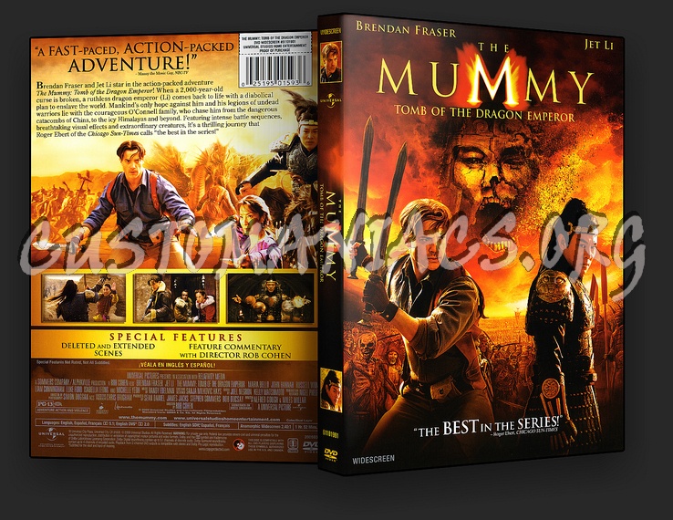 The Mummy: Tomb of the Dragon Emperor dvd cover