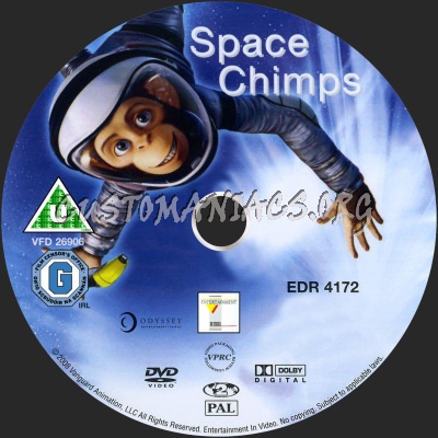 Space Chimps dvd label