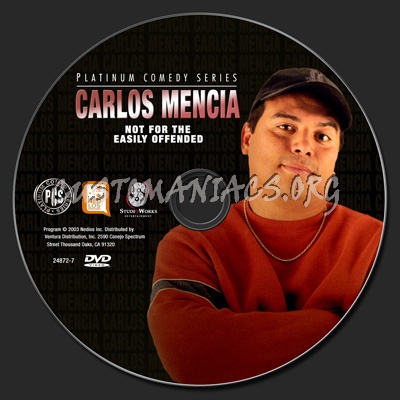 Carlos Mencia: Not For The Easily Offended dvd label